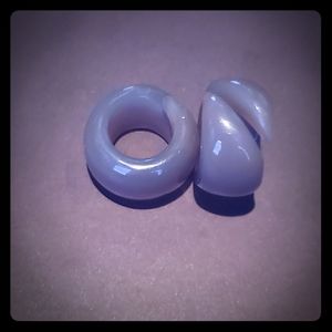 12mm  Blue agate Stone Coils